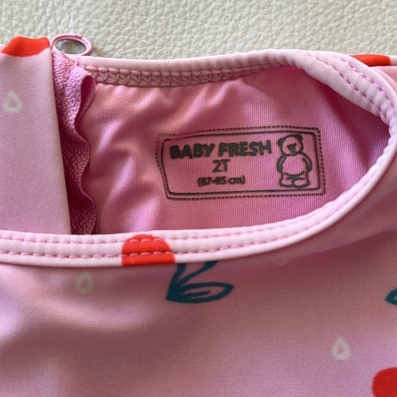 Baby Fresh Cherry Long Sleeve Swimsuit - Picture 4 of 5